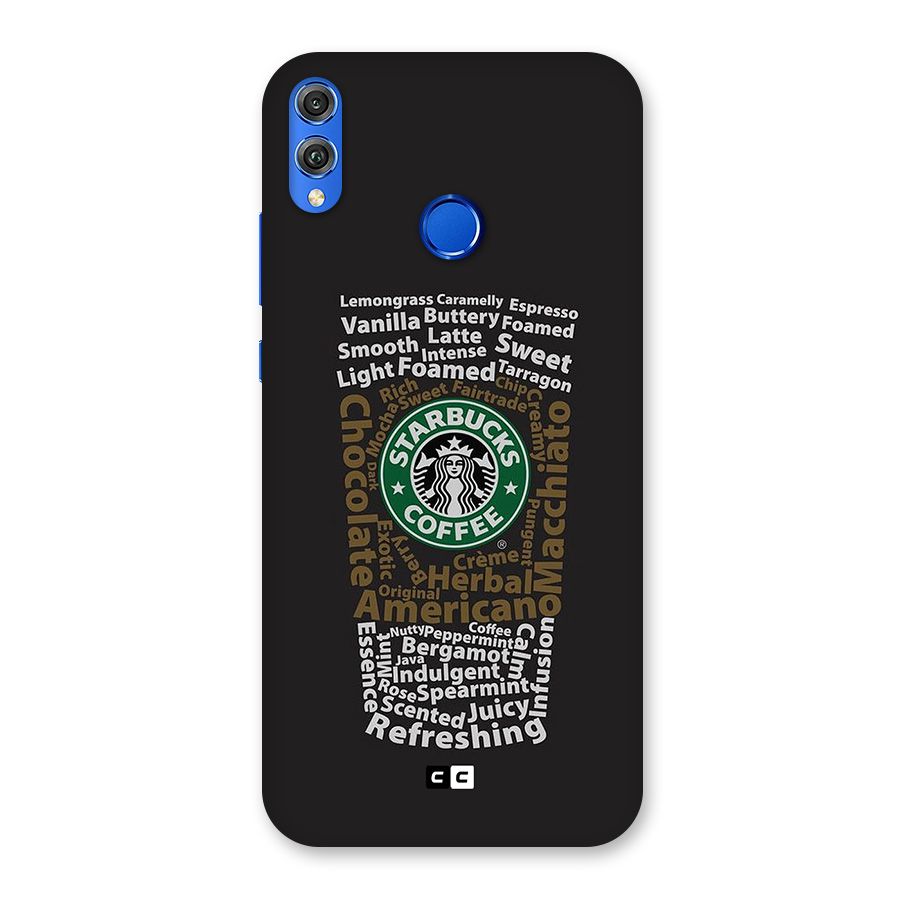 Glass StarBucks Back Case for Honor 8X