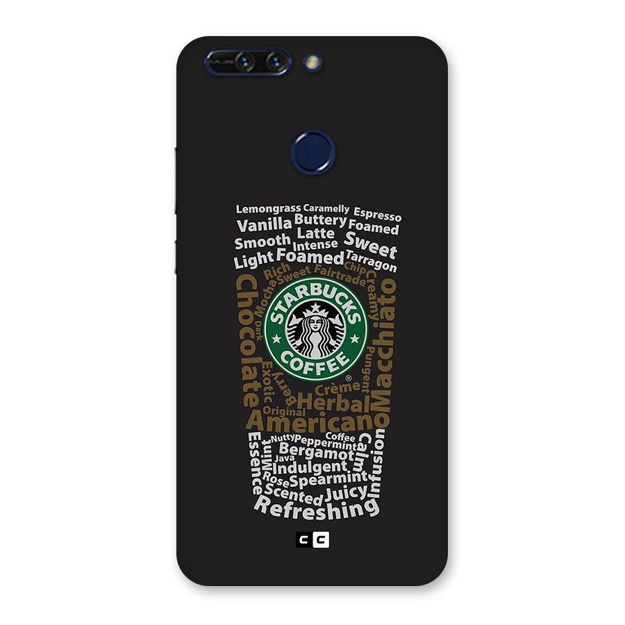 Glass StarBucks Back Case for Honor 8 Pro