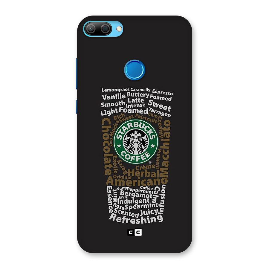 Glass StarBucks Back Case for Honor 9N