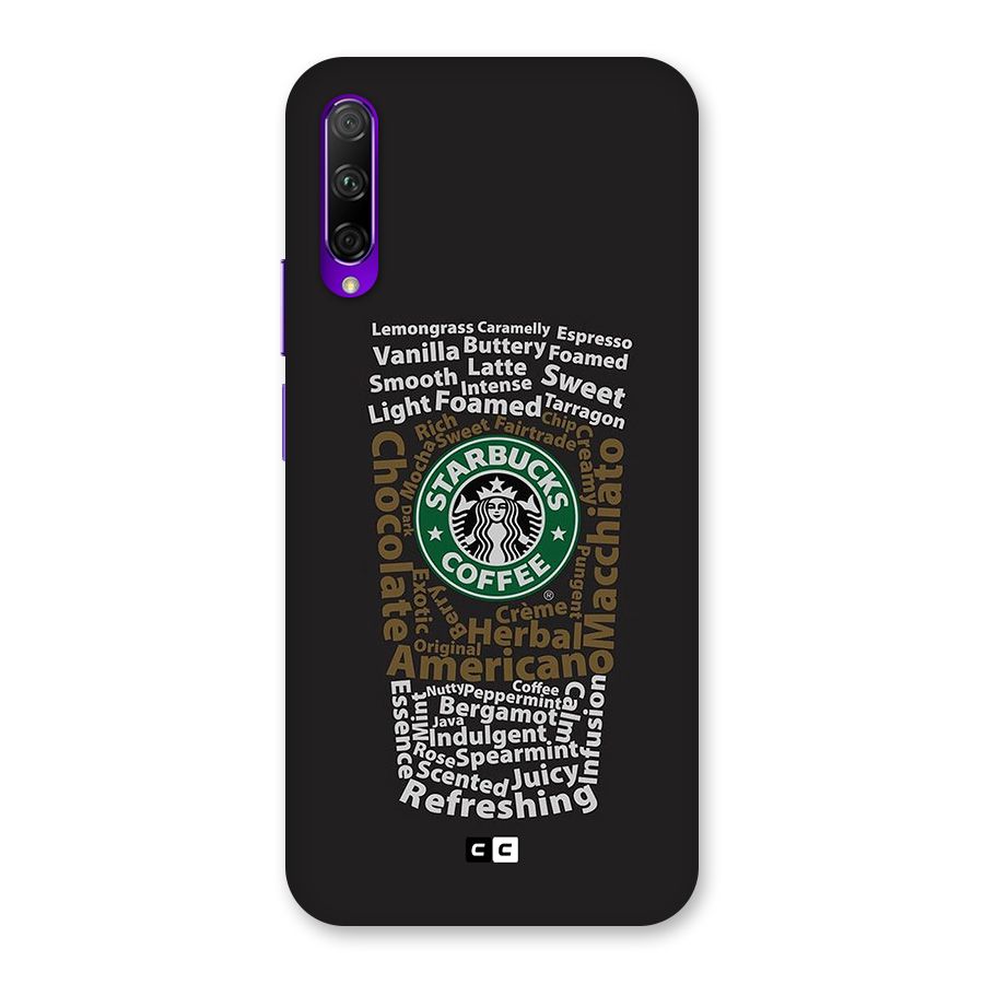 Glass StarBucks Back Case for Honor 9X Pro