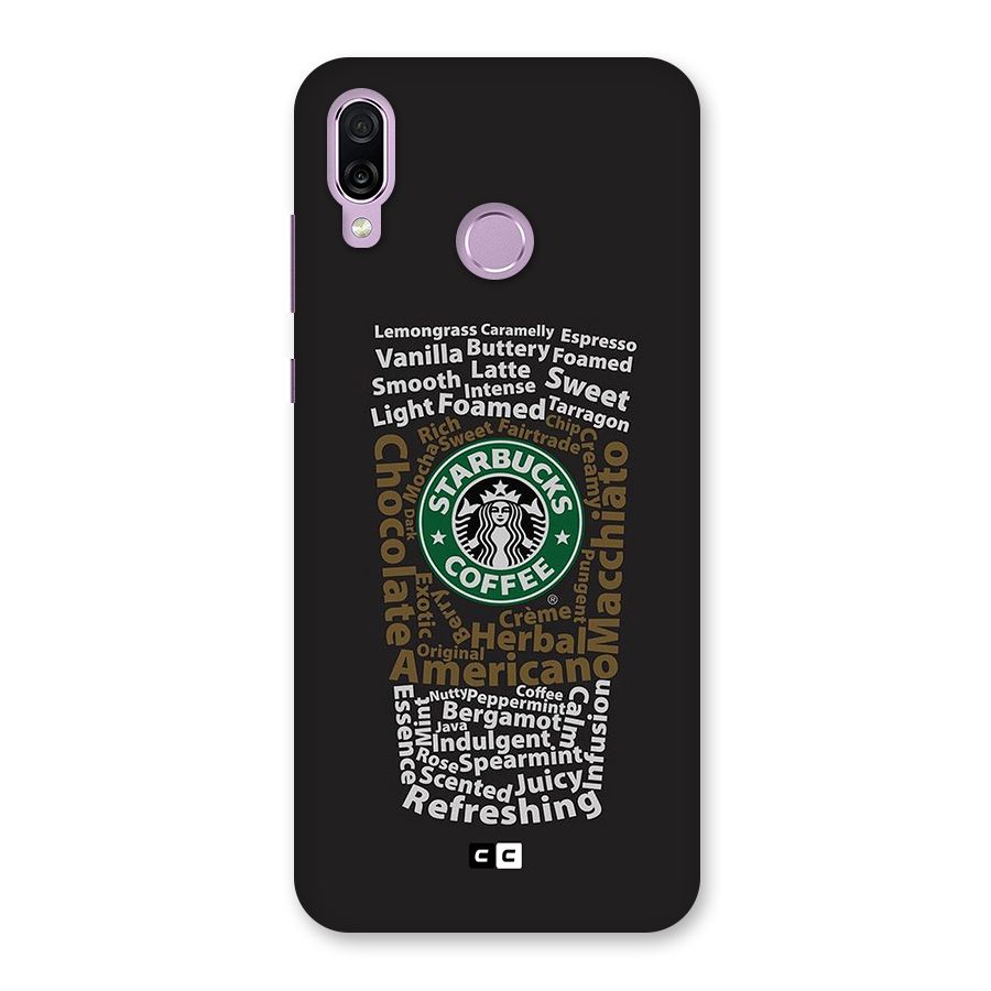 Glass StarBucks Back Case for Honor Play