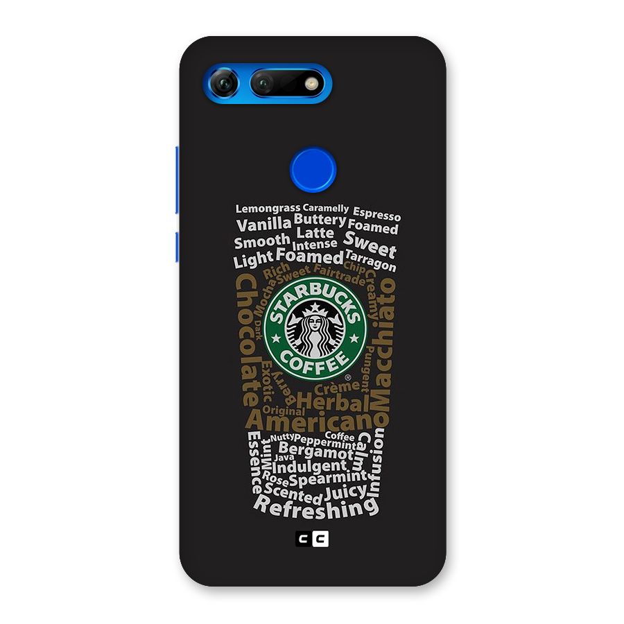 Glass StarBucks Back Case for Honor View 20