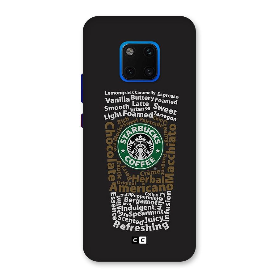 Glass StarBucks Back Case for Huawei Mate 20 Pro