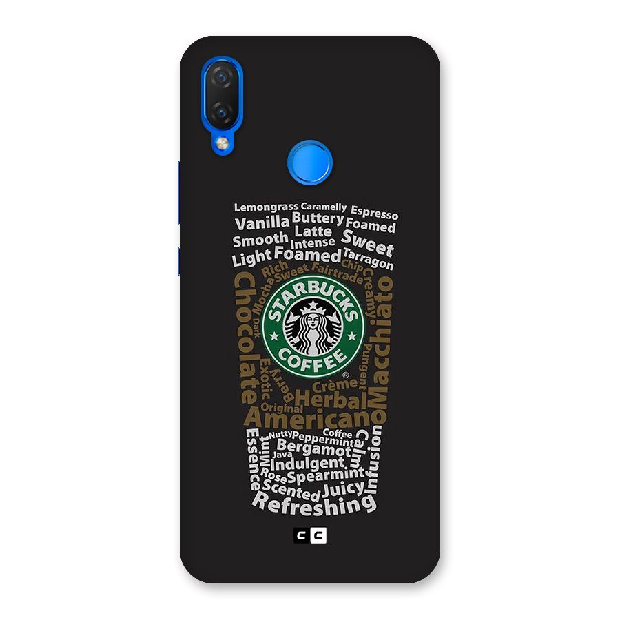 Glass StarBucks Back Case for Huawei P Smart+