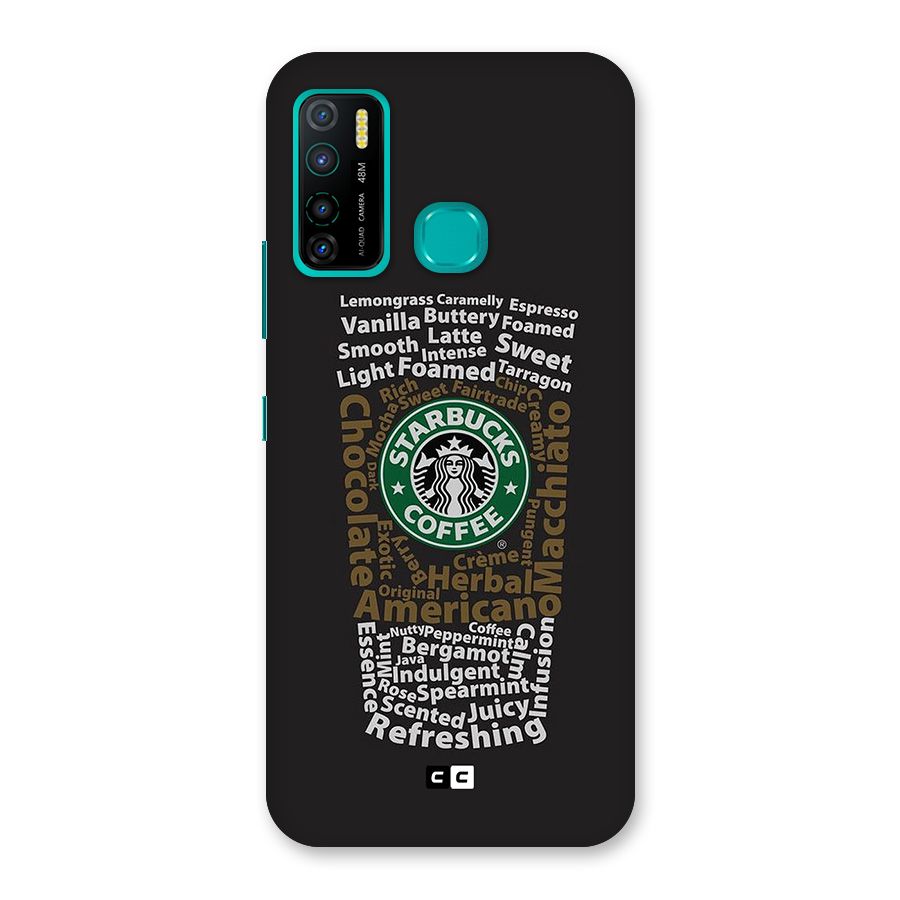 Glass StarBucks Back Case for Infinix Hot 9 Pro