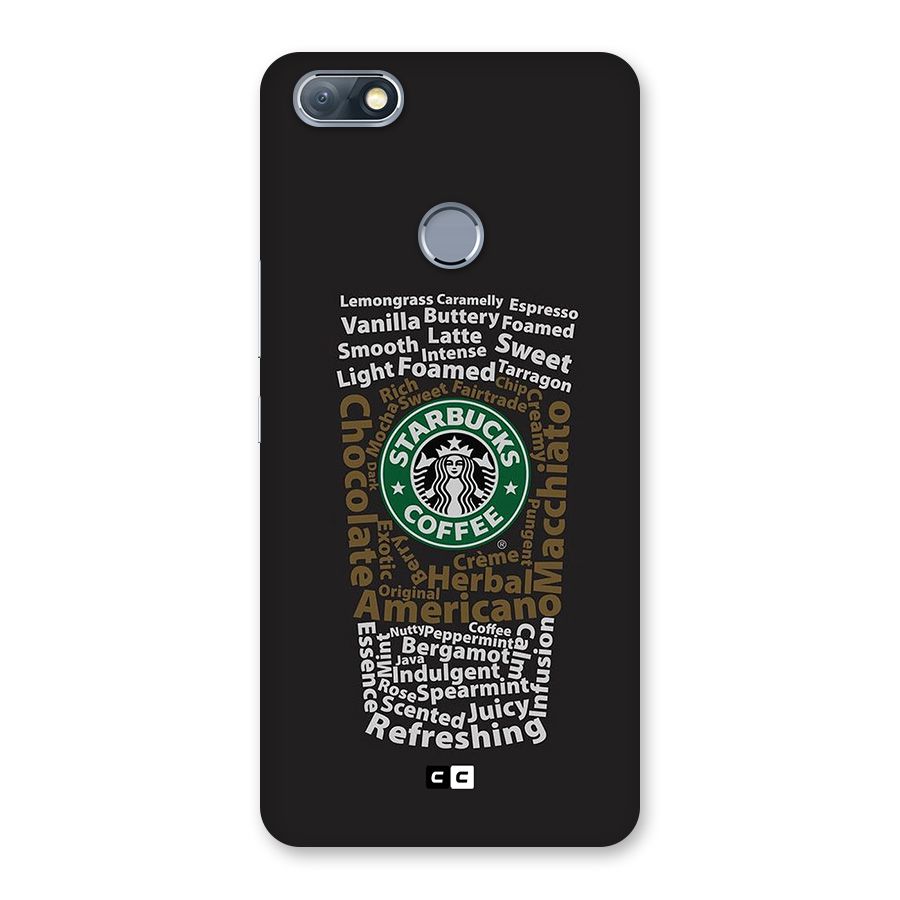 Glass StarBucks Back Case for Infinix Note 5