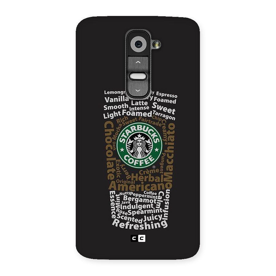 Glass StarBucks Back Case for LG G2