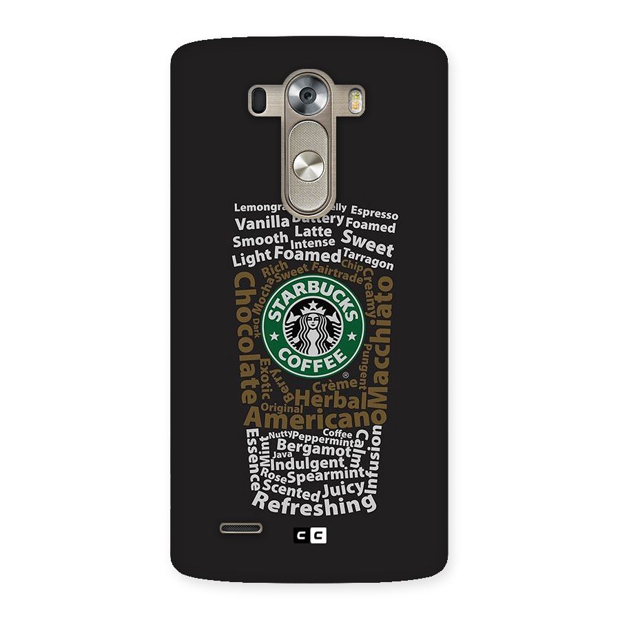 Glass StarBucks Back Case for LG G3