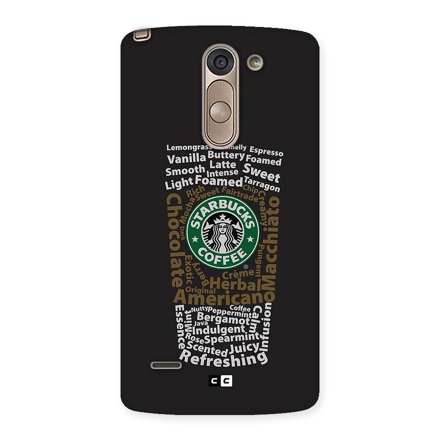 Glass StarBucks Back Case for LG G3 Stylus