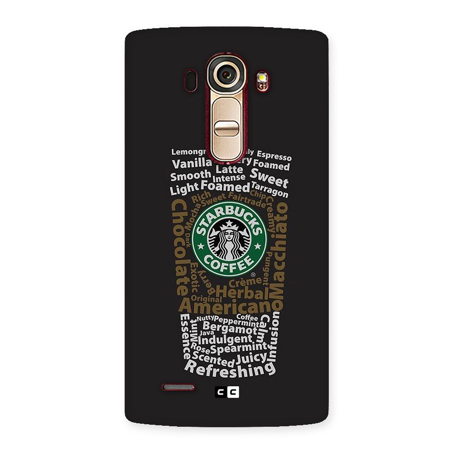 Glass StarBucks Back Case for LG G4