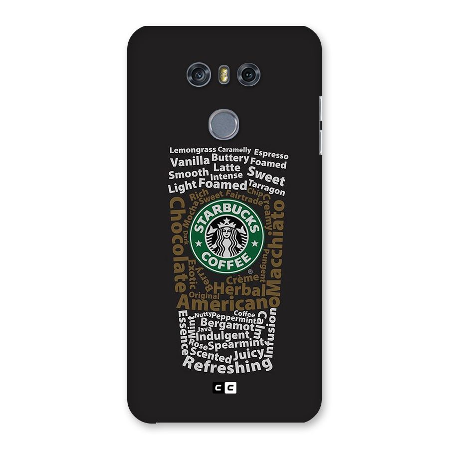 Glass StarBucks Back Case for LG G6