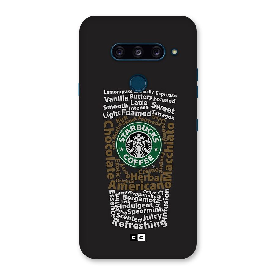 Glass StarBucks Back Case for LG  V40 ThinQ