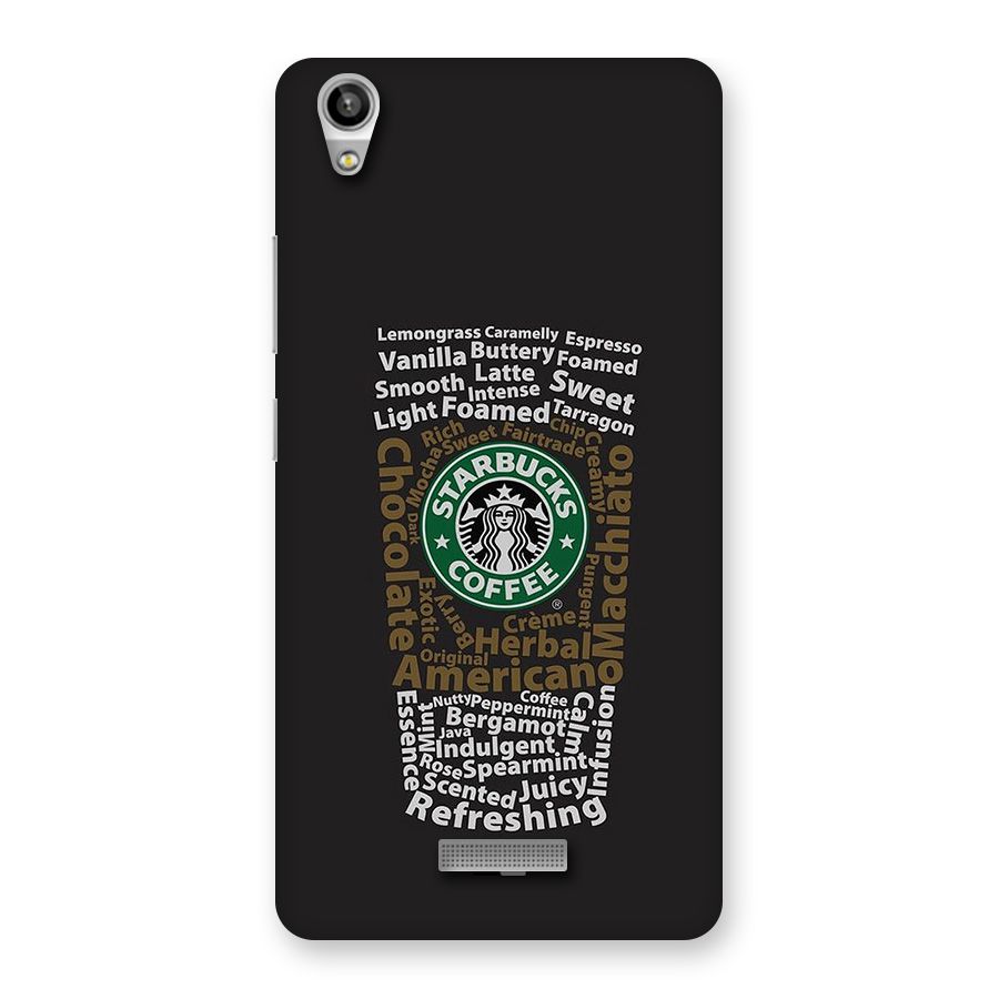 Glass StarBucks Back Case for Lava Pixel V1