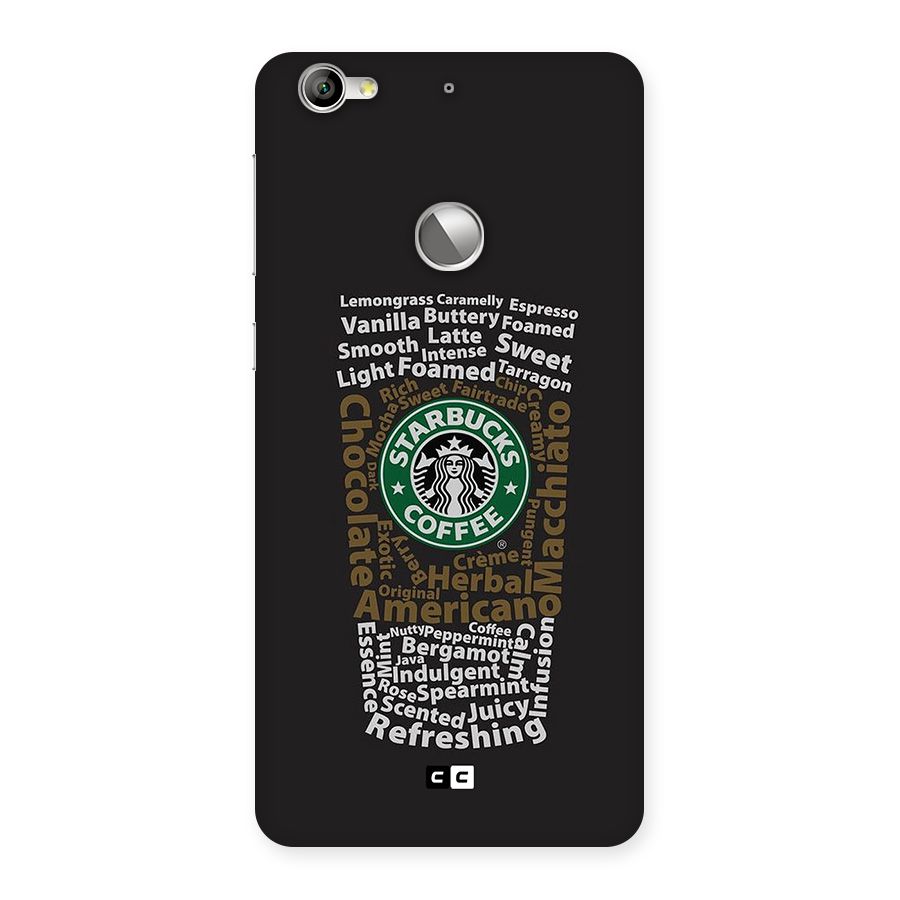 Glass StarBucks Back Case for Le 1S