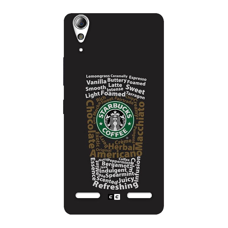 Glass StarBucks Back Case for Lenovo A6000 Plus