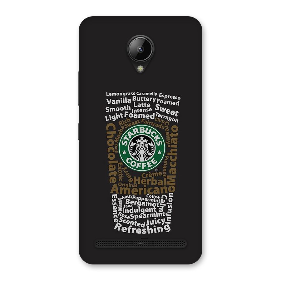 Glass StarBucks Back Case for Lenovo C2