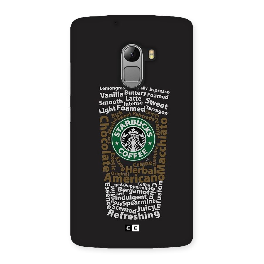Glass StarBucks Back Case for Lenovo K4 Note