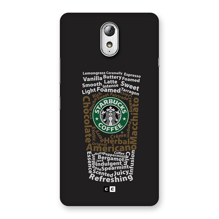 Glass StarBucks Back Case for Lenovo Vibe P1M