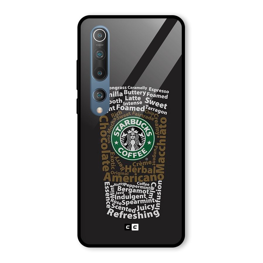 Glass StarBucks Glass Back Case for Mi 10