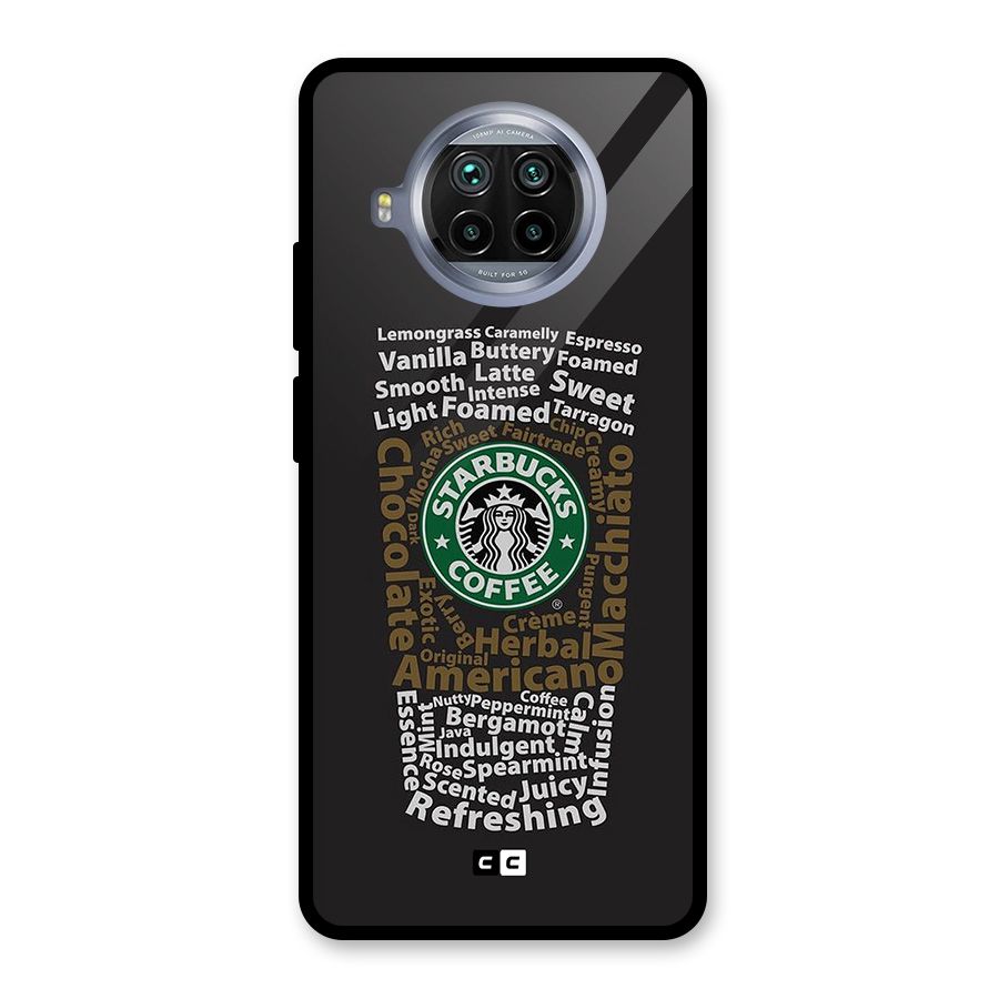 Glass StarBucks Glass Back Case for Mi 10i