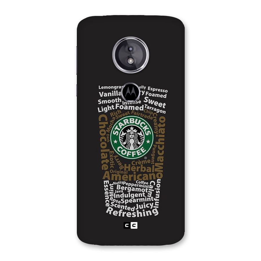 Glass StarBucks Back Case for Moto E5