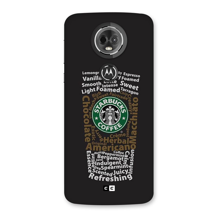 Glass StarBucks Back Case for Moto E5 Plus