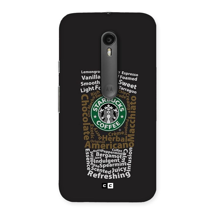Glass StarBucks Back Case for Moto G3