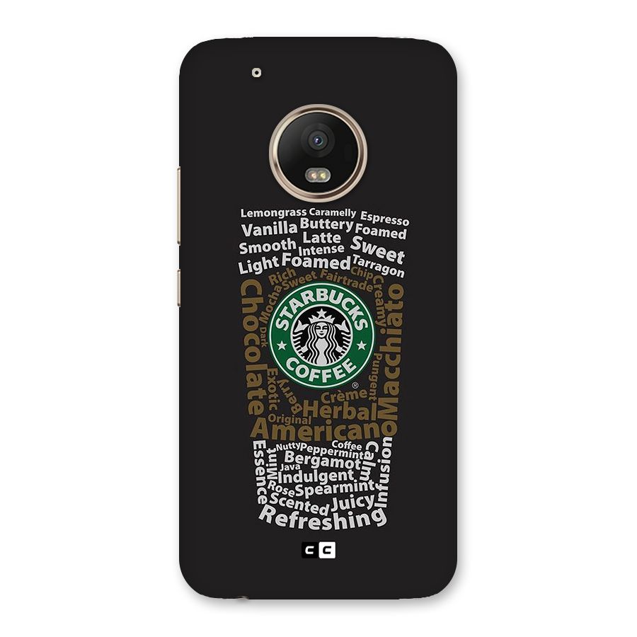 Glass StarBucks Back Case for Moto G5 Plus