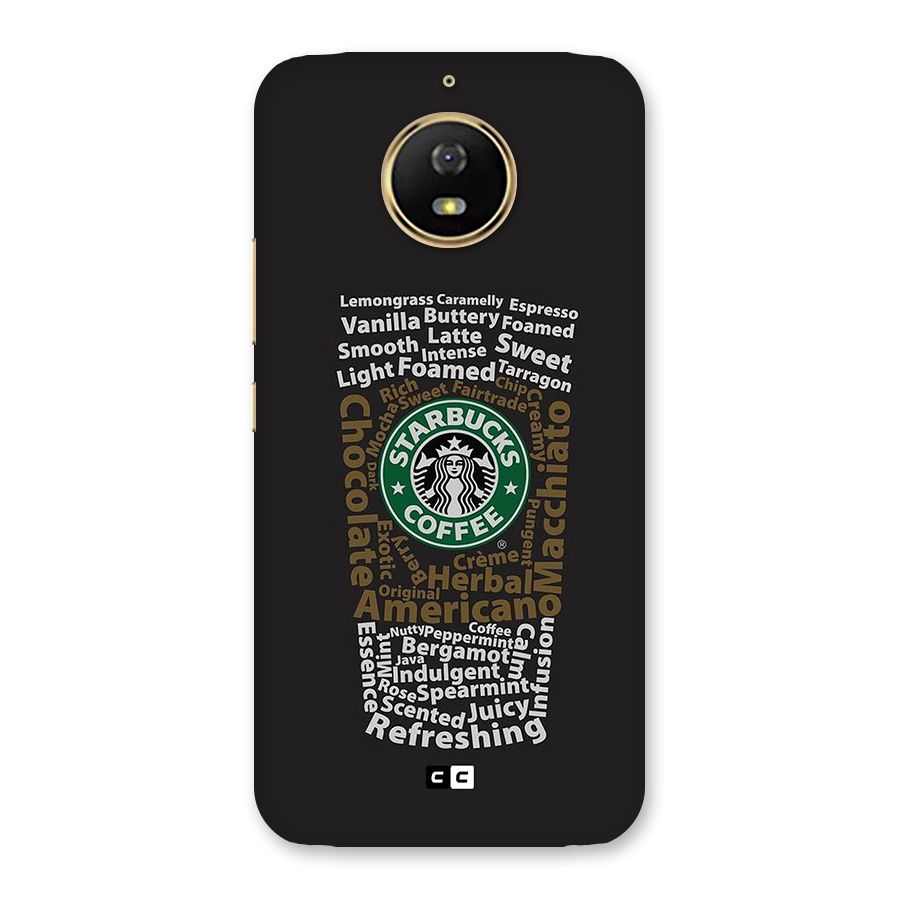 Glass StarBucks Back Case for Moto G5s