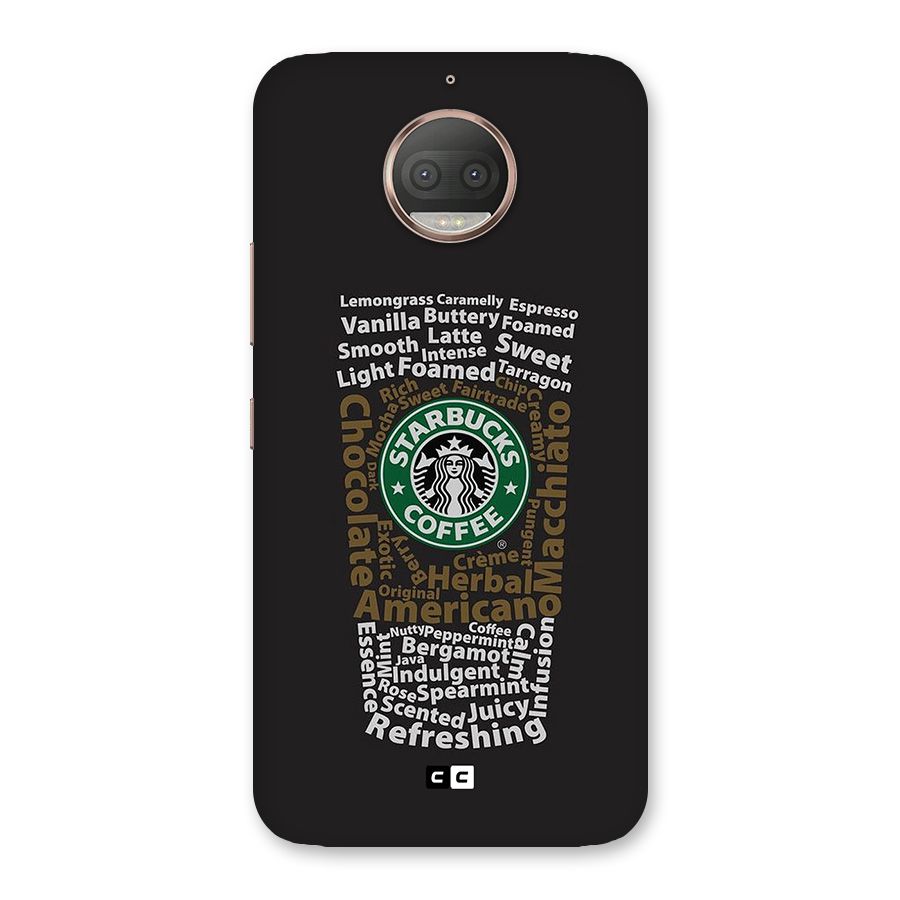 Glass StarBucks Back Case for Moto G5s Plus