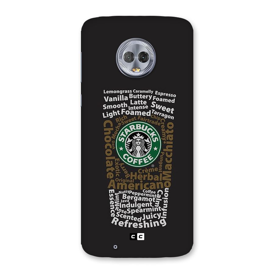 Glass StarBucks Back Case for Moto G6