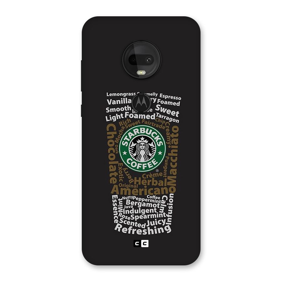 Glass StarBucks Back Case for Moto G7