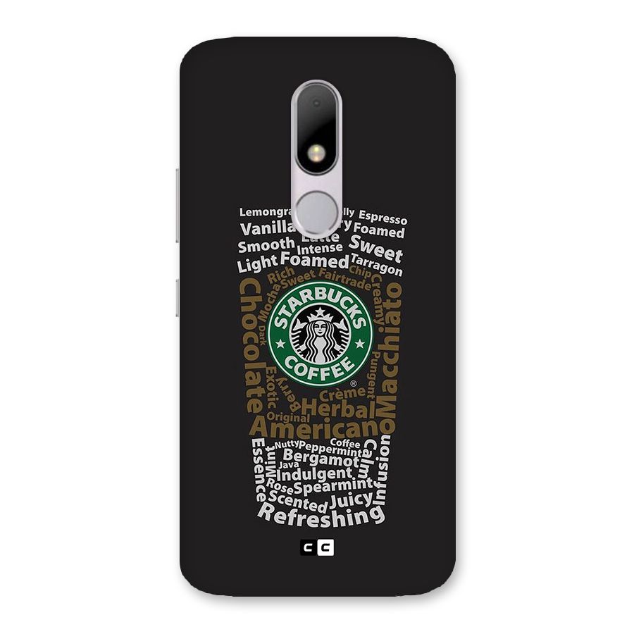 Glass StarBucks Back Case for Moto M