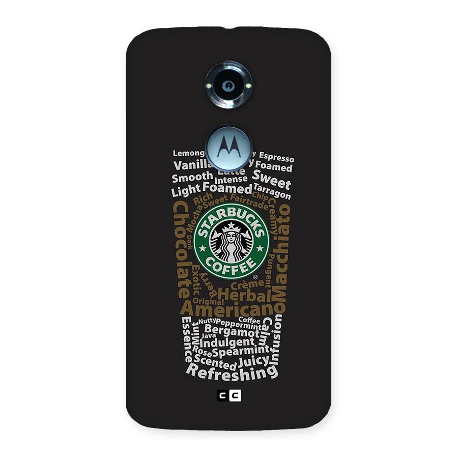 Glass StarBucks Back Case for Moto X2