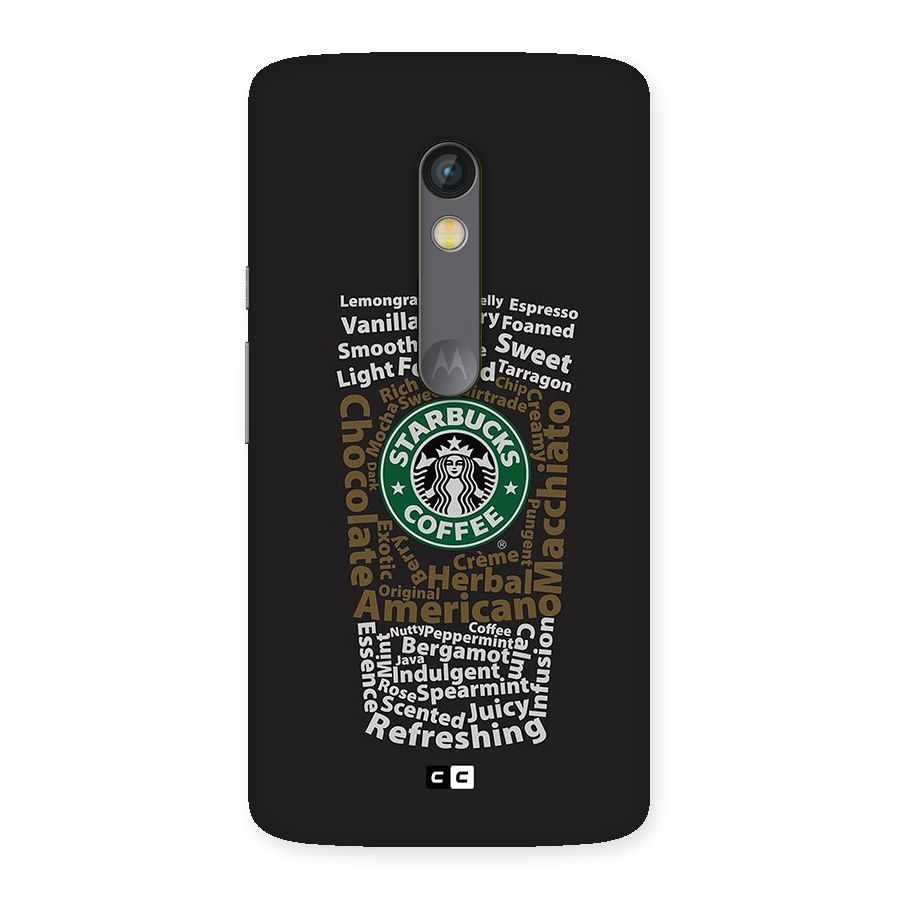 Glass StarBucks Back Case for Moto X Play