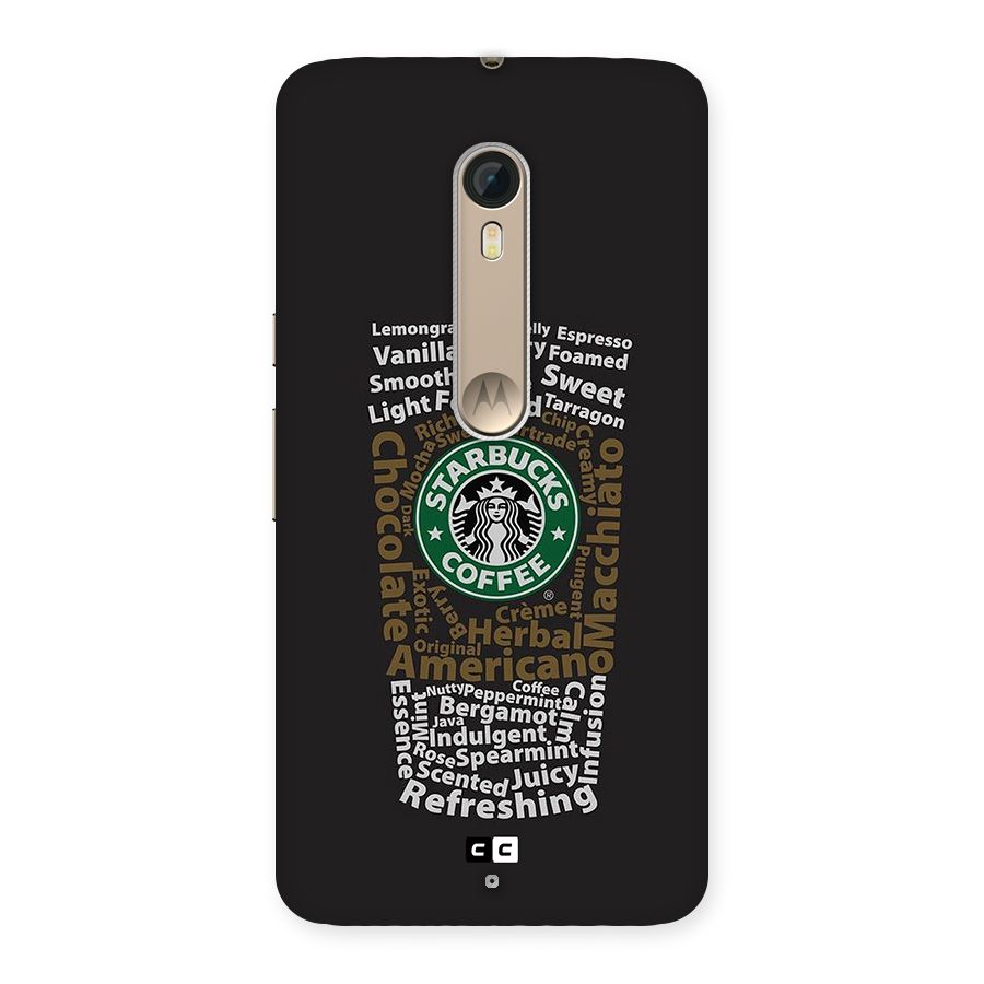 Glass StarBucks Back Case for Moto X Style