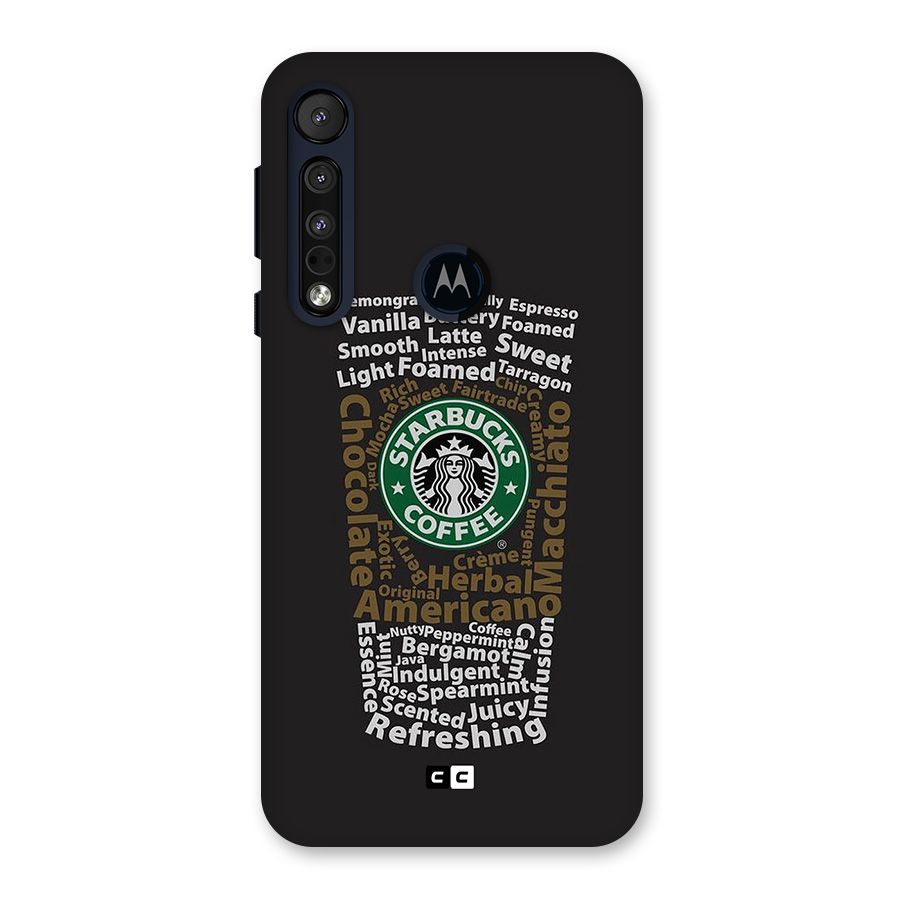 Glass StarBucks Back Case for Motorola One Macro