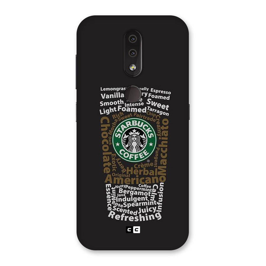 Glass StarBucks Back Case for Nokia 4.2