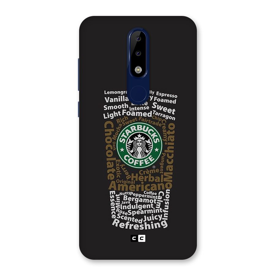 Glass StarBucks Back Case for Nokia 5.1 Plus