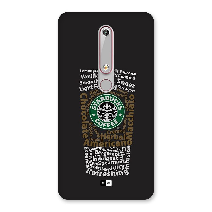 Glass StarBucks Back Case for Nokia 6.1