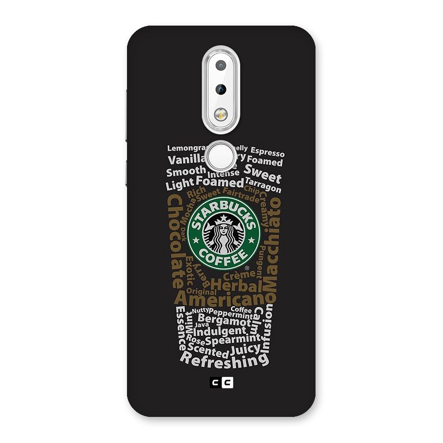 Glass StarBucks Back Case for Nokia 6.1 Plus