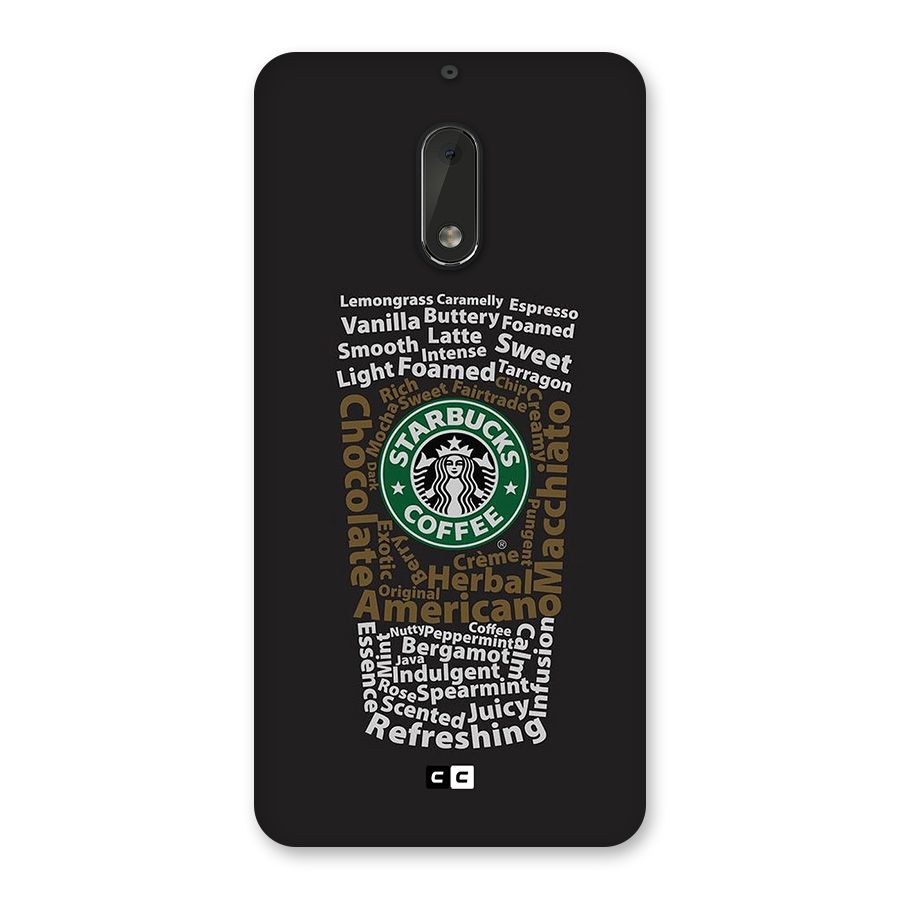 Glass StarBucks Back Case for Nokia 6