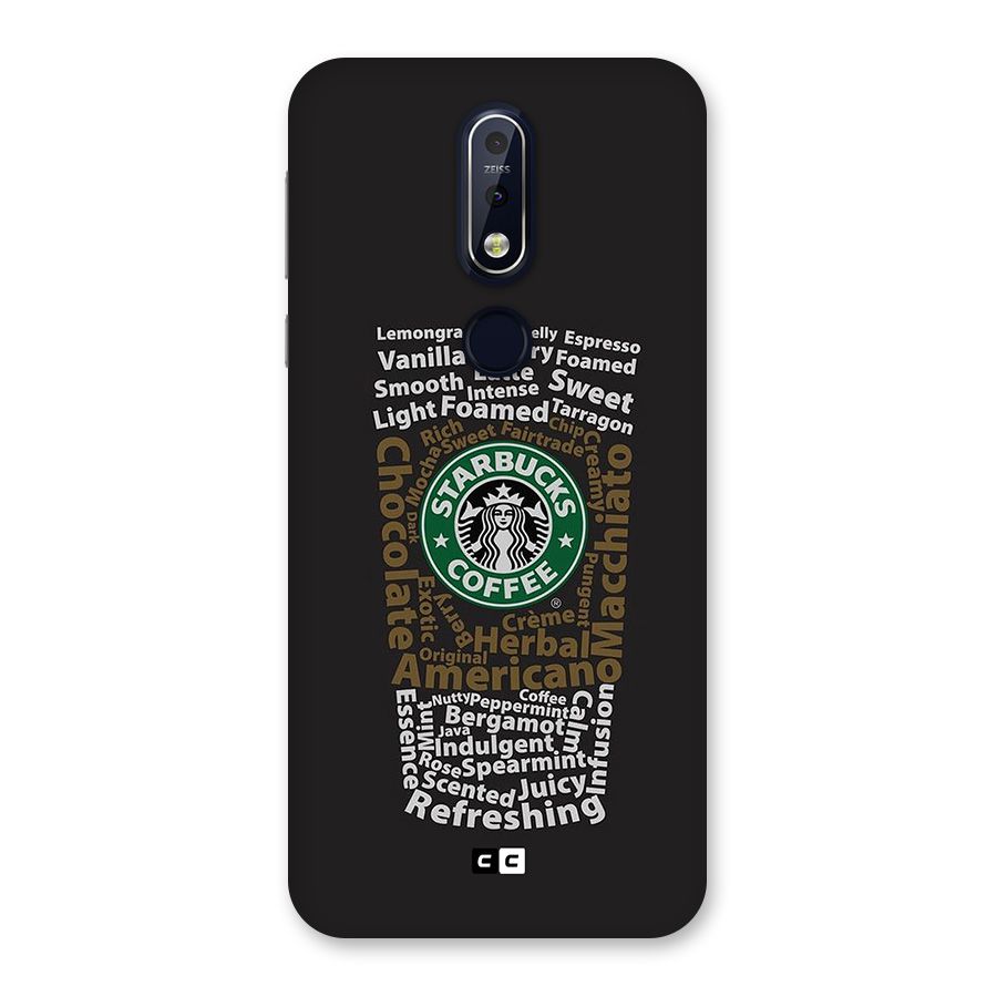 Glass StarBucks Back Case for Nokia 7.1