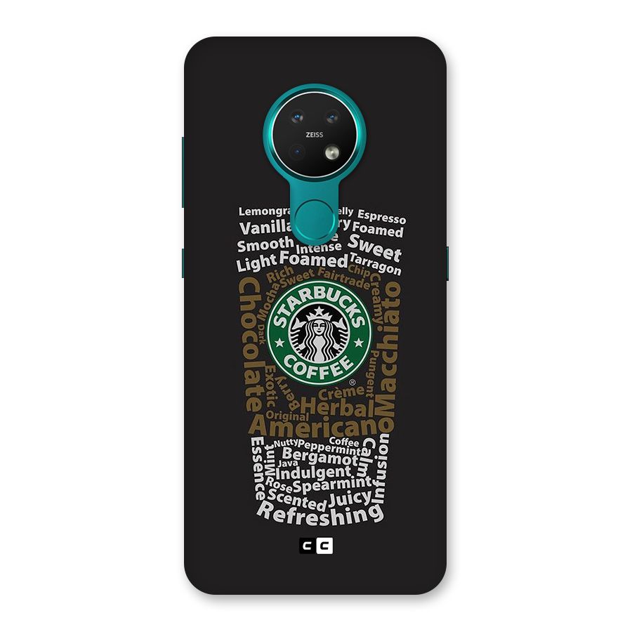 Glass StarBucks Back Case for Nokia 7.2