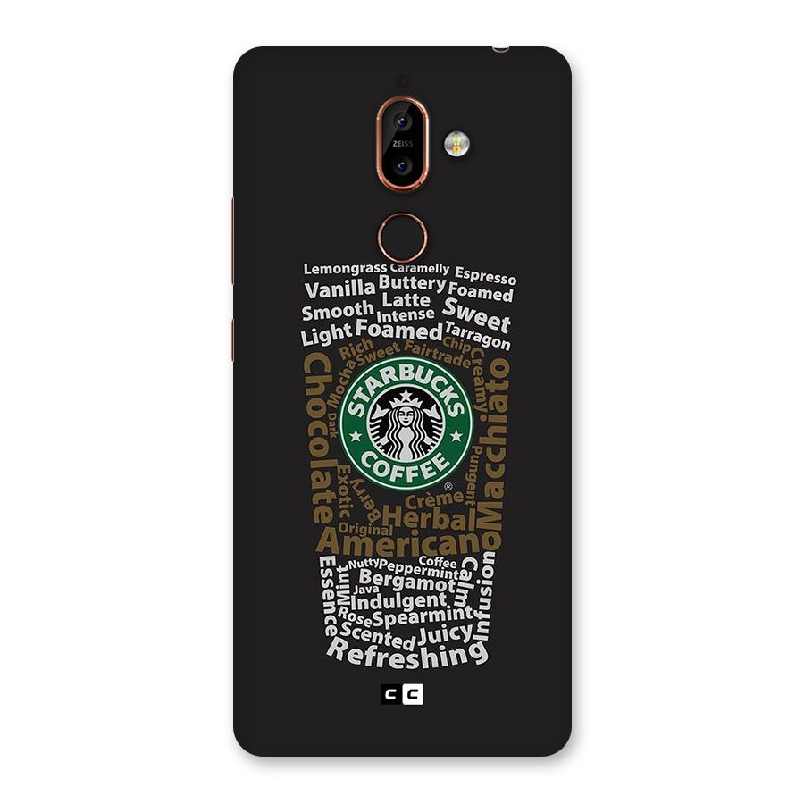 Glass StarBucks Back Case for Nokia 7 Plus
