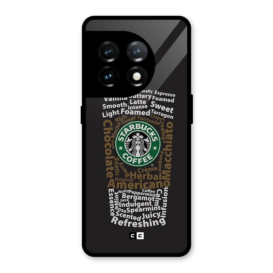 Glass StarBucks Glass Back Case for OnePlus 11