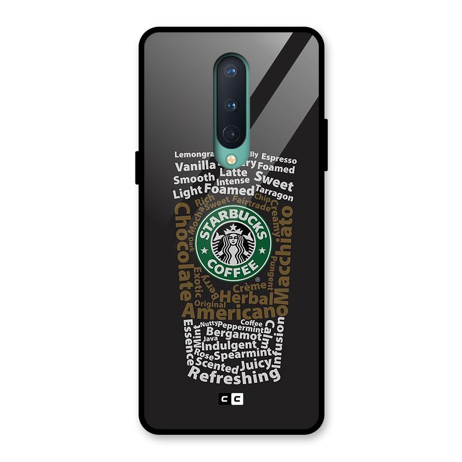 Glass StarBucks Glass Back Case for OnePlus 8
