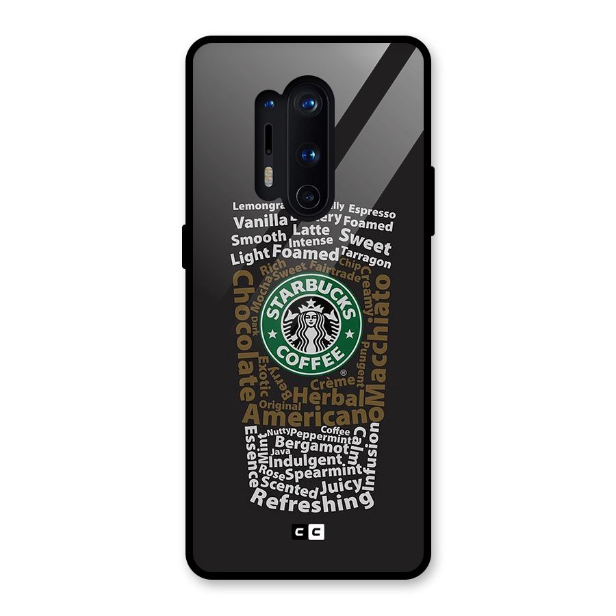 Glass StarBucks Glass Back Case for OnePlus 8 Pro