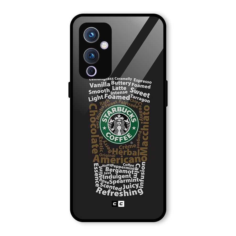 Glass StarBucks Glass Back Case for OnePlus 9