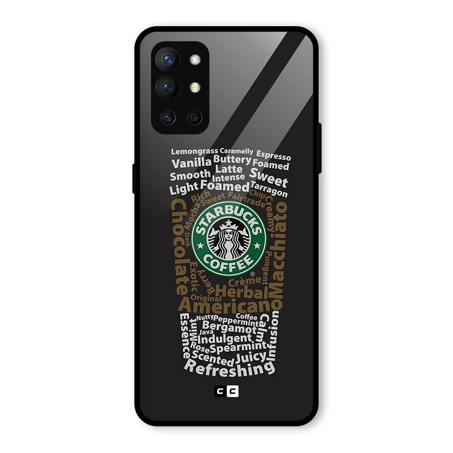 Glass StarBucks Glass Back Case for OnePlus 9R